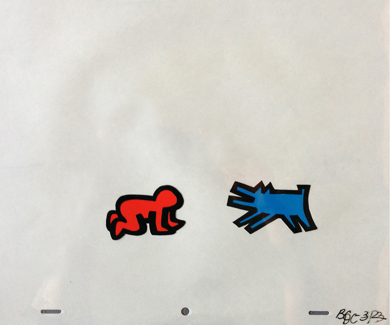 After Keith Haring, Sesame Street Animation Cels (3 works)