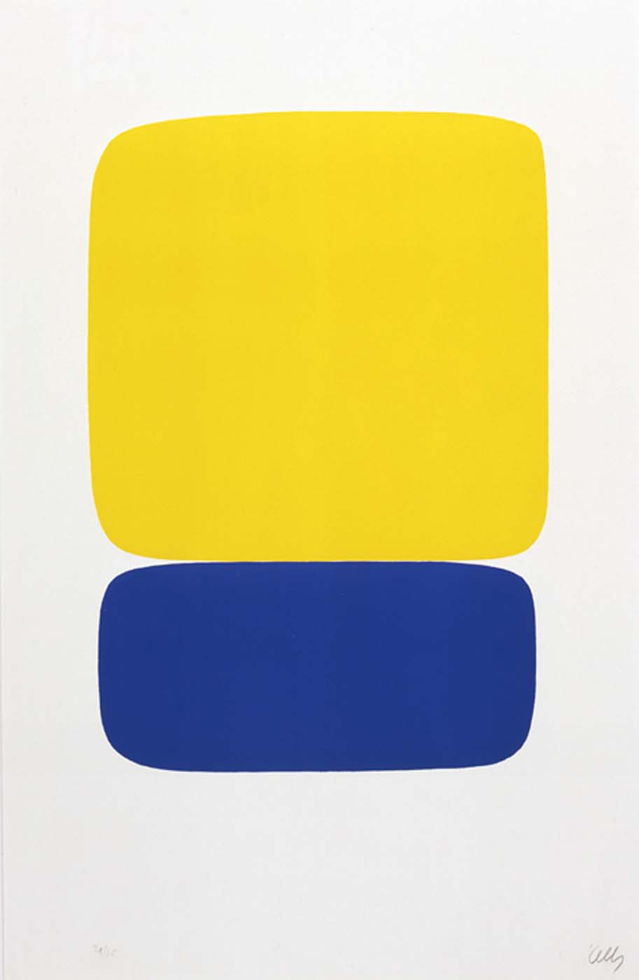 Ellsworth Kelly, Yellow over Blue