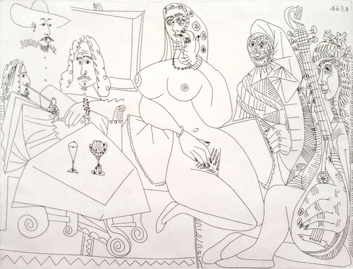 Pablo Picasso, Collation en Music chez la Célestine (from Series 347)
