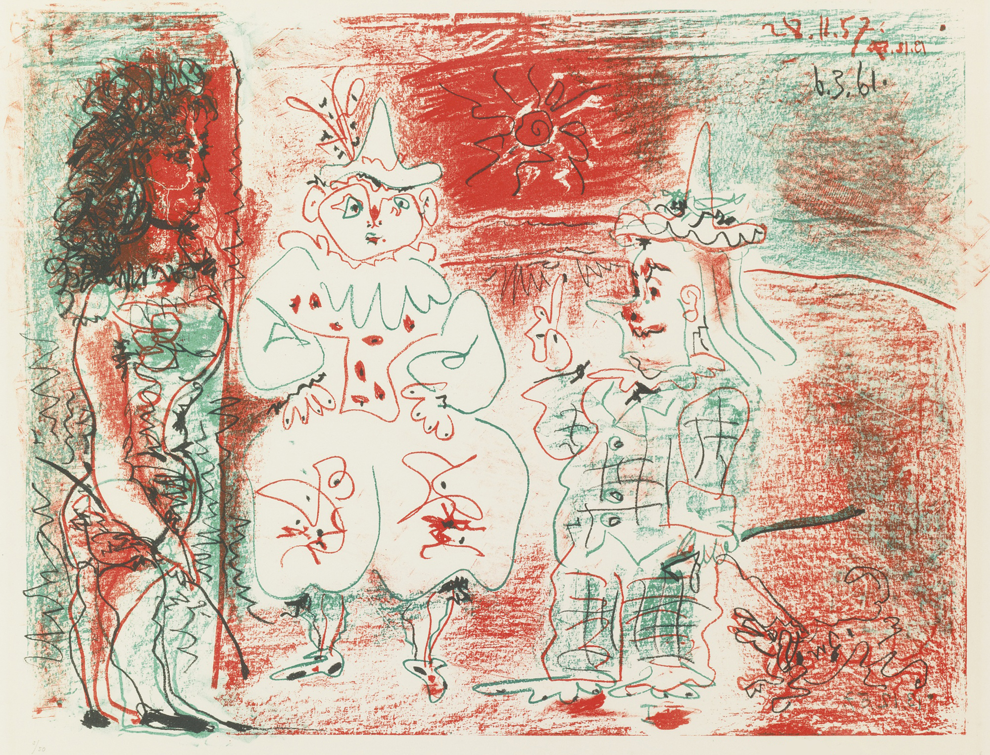 Pablo Picasso, L’Ecuyère et les Clowns