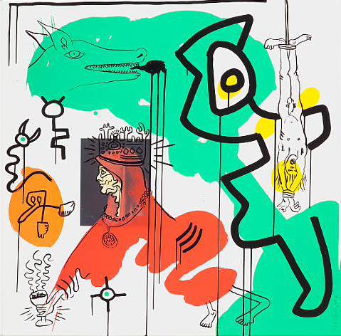 Keith Haring, Apocalypse 9 (from Apocalypse)