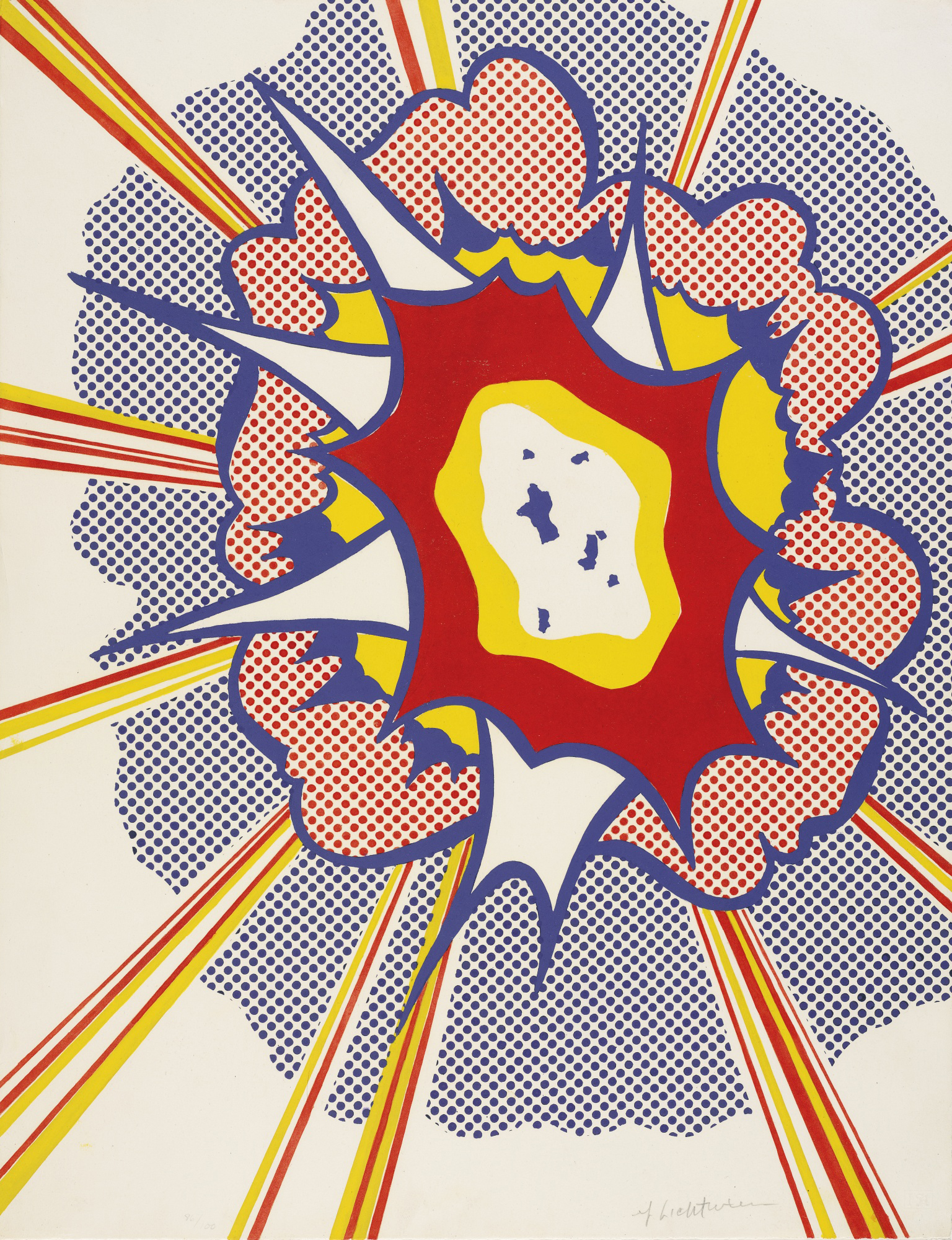 Roy Lichtenstein, Explosion (from Portfolio 9)
