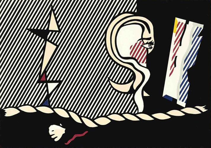 Roy Lichtenstein, Figures with Rope (from Surrealist series)