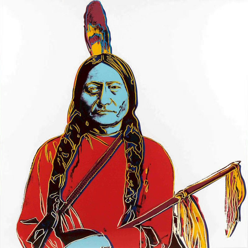 Andy Warhol, Sitting Bull (from Cowboys and Indians)