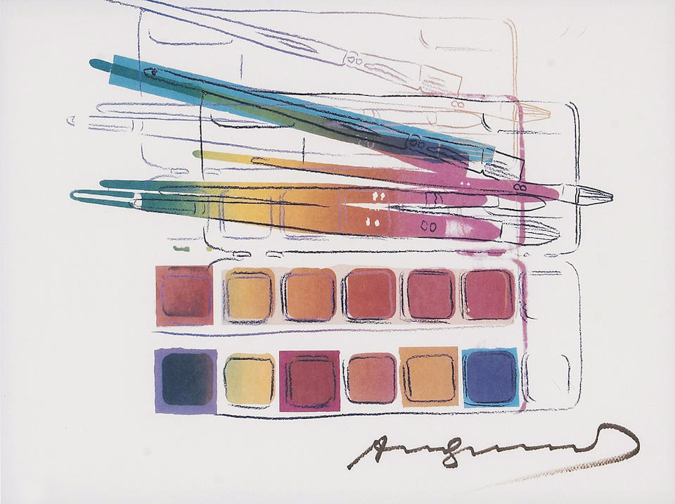 Andy Warhol, Watercolor Paint Kit with Brushes