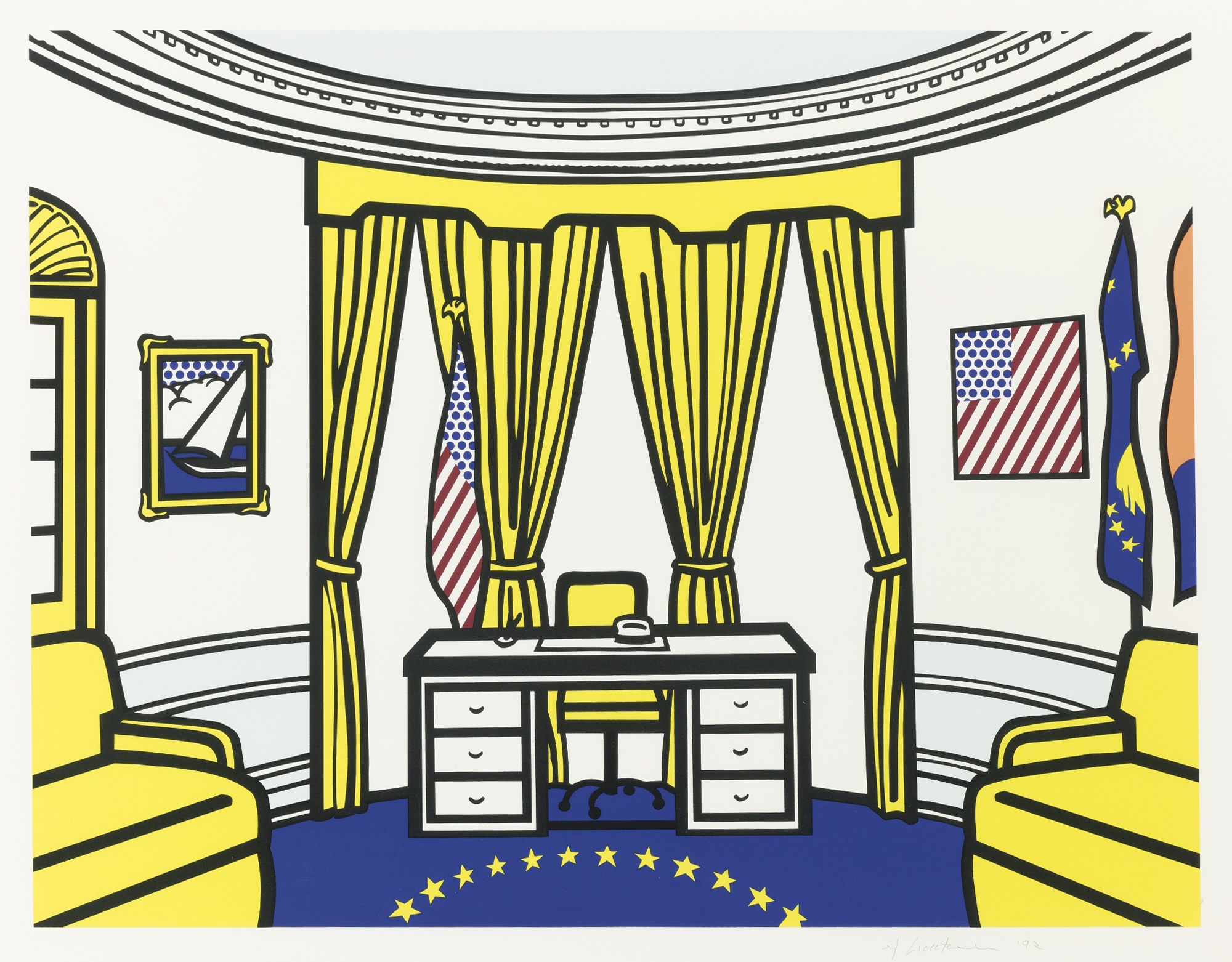 Roy Lichtenstein, Roy Lichtenstein, Oval Office