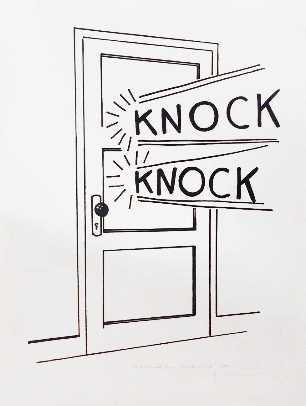 Roy Lichtenstein, Knock, Knock