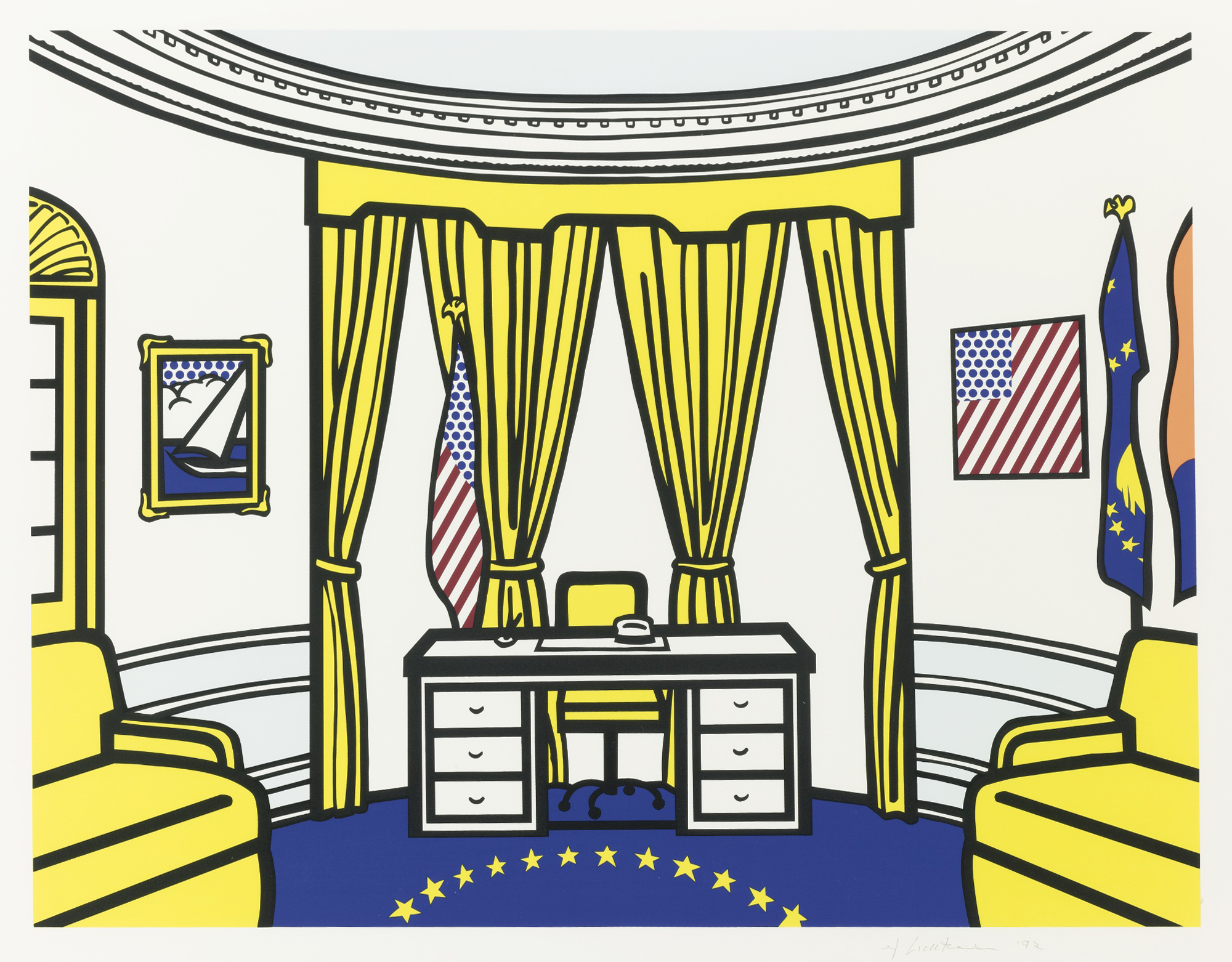 Roy Lichtenstein, The Oval Office