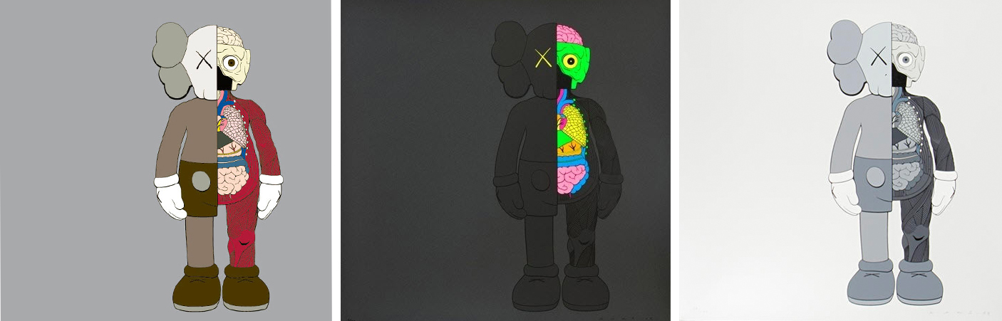 KAWS, Dissected Companion (3 works)