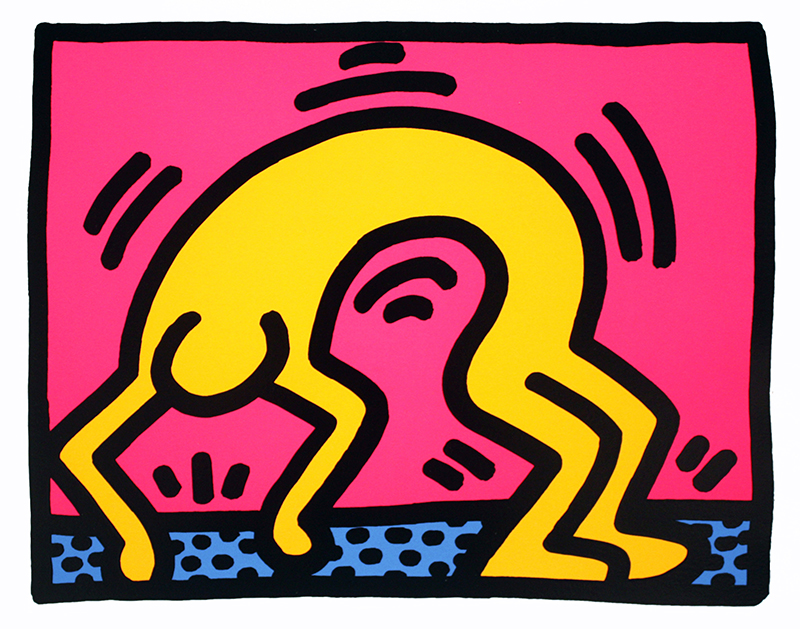 Keith Haring, Untitled pl. 2 (from Pop Shop II series)